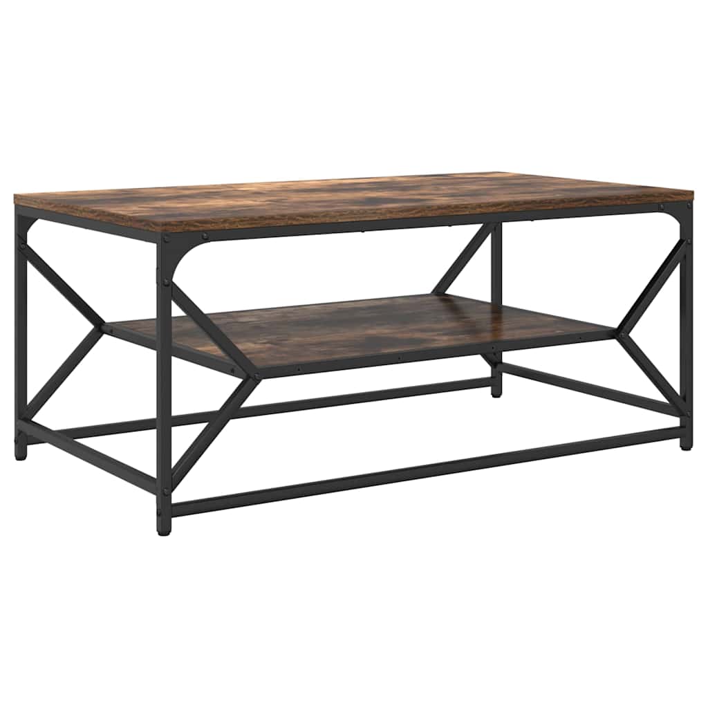 Salontafel Gerookt eiken 90 x 50 x 40 cm is nu te koop bij PeponiXL, paradijselijk wonen!