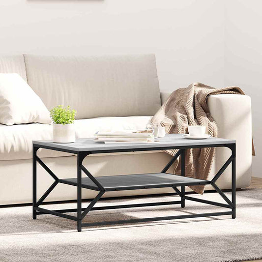 Salontafel Grijs Sonoma 90 x 50 x 40 cm is nu te koop bij PeponiXL, paradijselijk wonen!