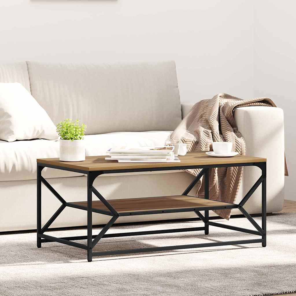 Salontafel Artisan Eiken 90 x 50 x 40 cm is nu te koop bij PeponiXL, paradijselijk wonen!