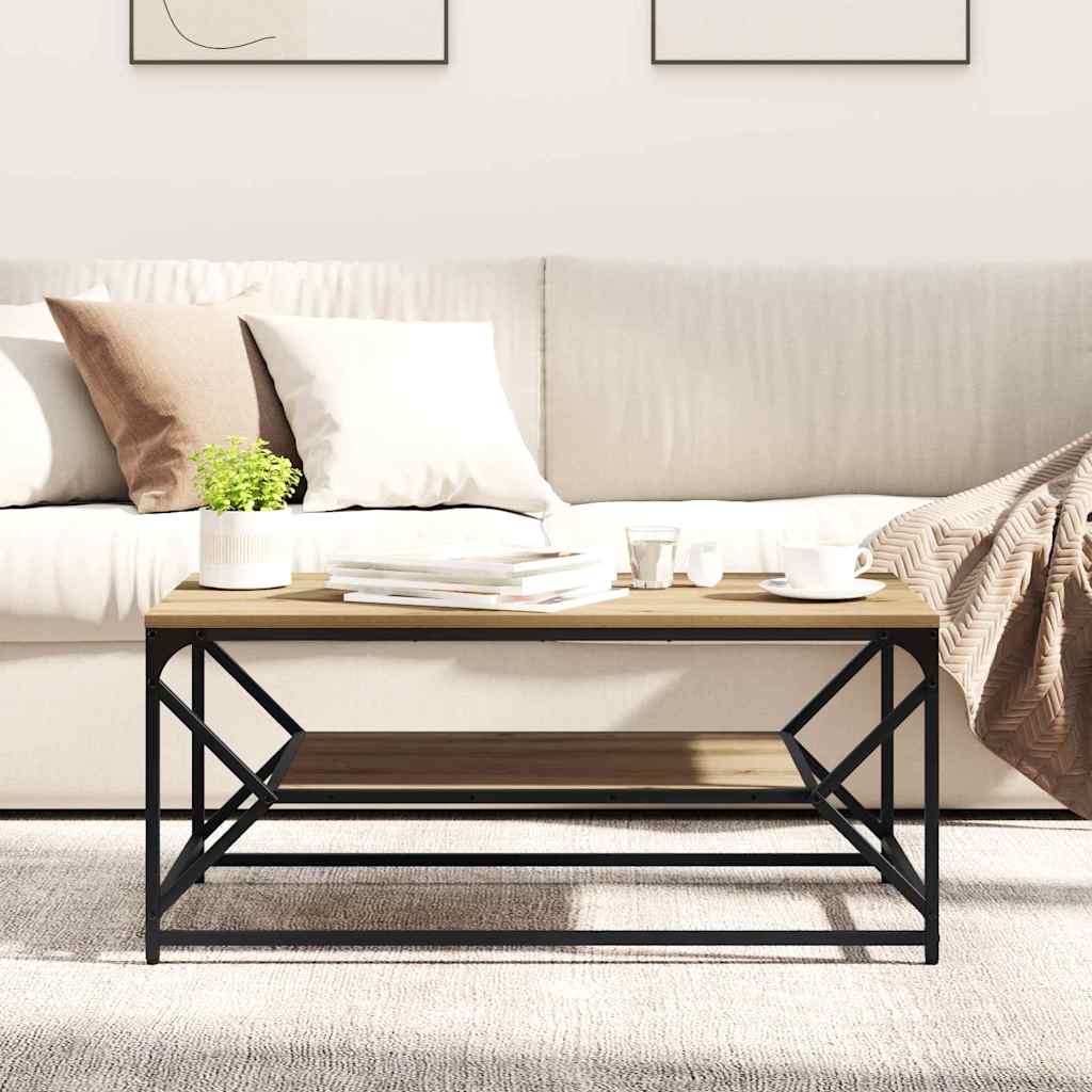 Salontafel Artisan Eiken 90 x 50 x 40 cm is nu te koop bij PeponiXL, paradijselijk wonen!