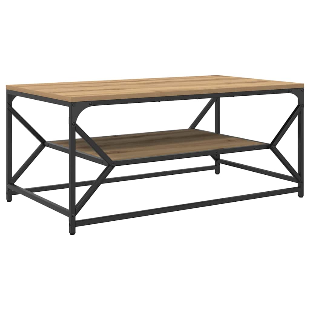 Salontafel Artisan Eiken 90 x 50 x 40 cm is nu te koop bij PeponiXL, paradijselijk wonen!