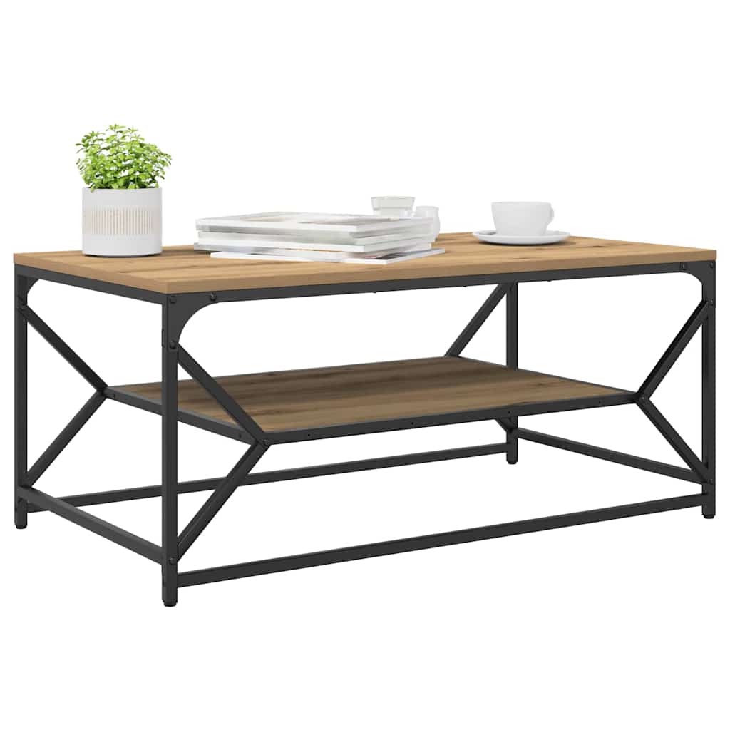 Salontafel Artisan Eiken 90 x 50 x 40 cm is nu te koop bij PeponiXL, paradijselijk wonen!