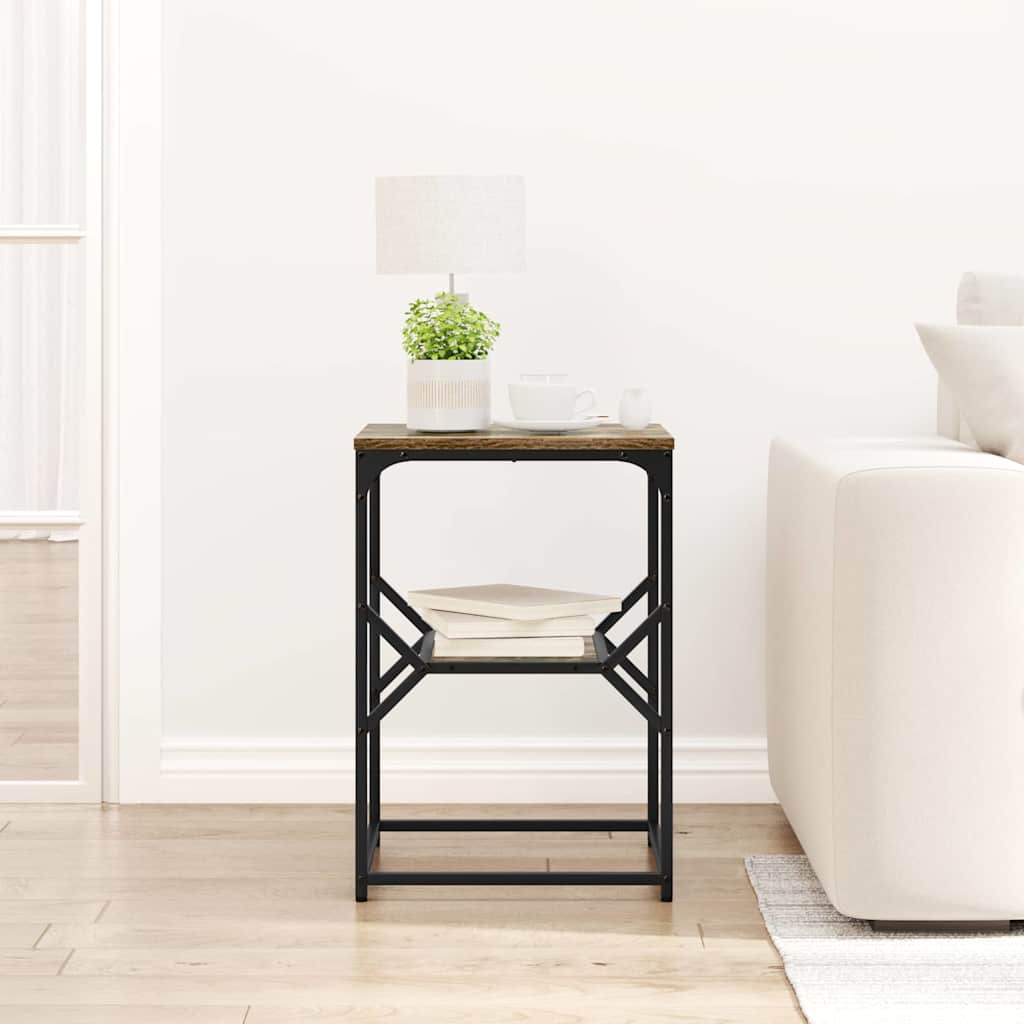 Bijzettafel Gerookt eiken 41 x 40 x 60 cm is nu te koop bij PeponiXL, paradijselijk wonen!