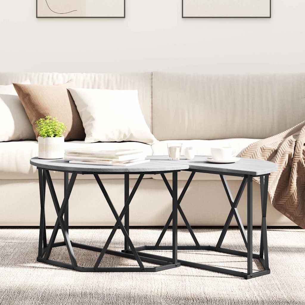 Salontafel Grijs Sonoma 80 x 80 x 42 cm is nu te koop bij PeponiXL, paradijselijk wonen!