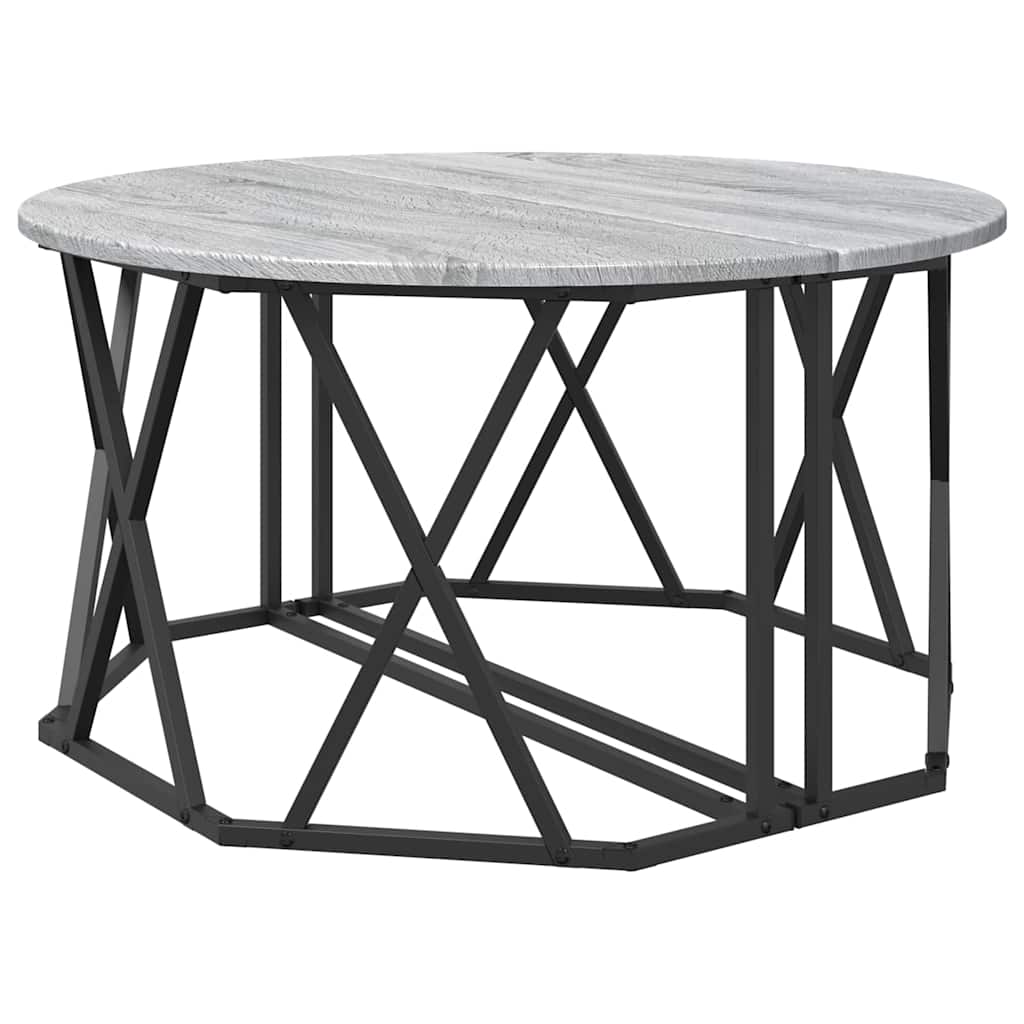 Salontafel Grijs Sonoma 80 x 80 x 42 cm is nu te koop bij PeponiXL, paradijselijk wonen!