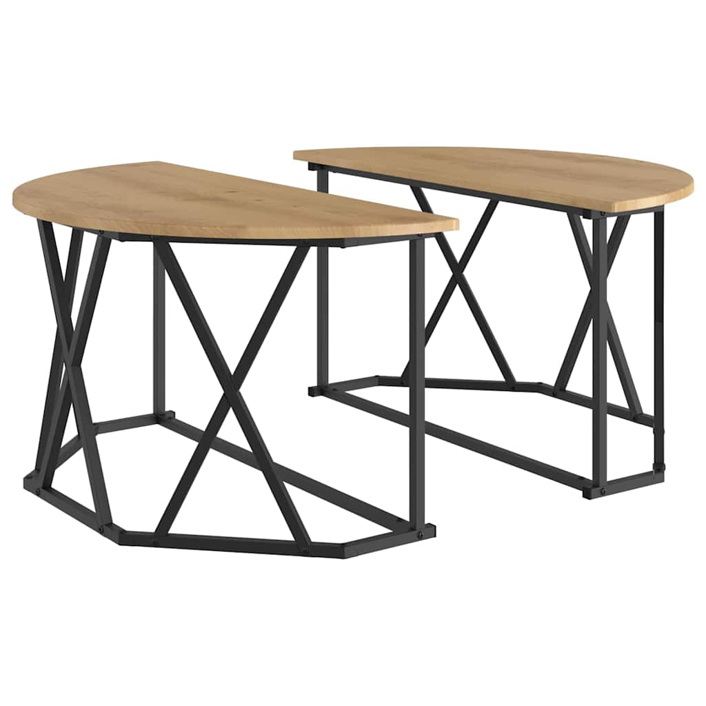 Salontafel Artisan Eiken 80 x 80 x 42 cm is nu te koop bij PeponiXL, paradijselijk wonen!