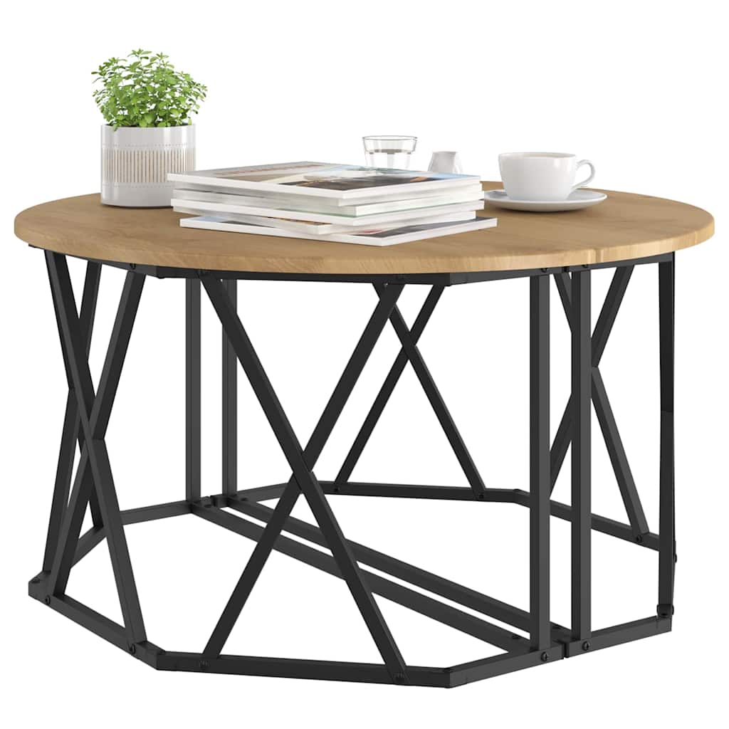 Salontafel Artisan Eiken 80 x 80 x 42 cm is nu te koop bij PeponiXL, paradijselijk wonen!