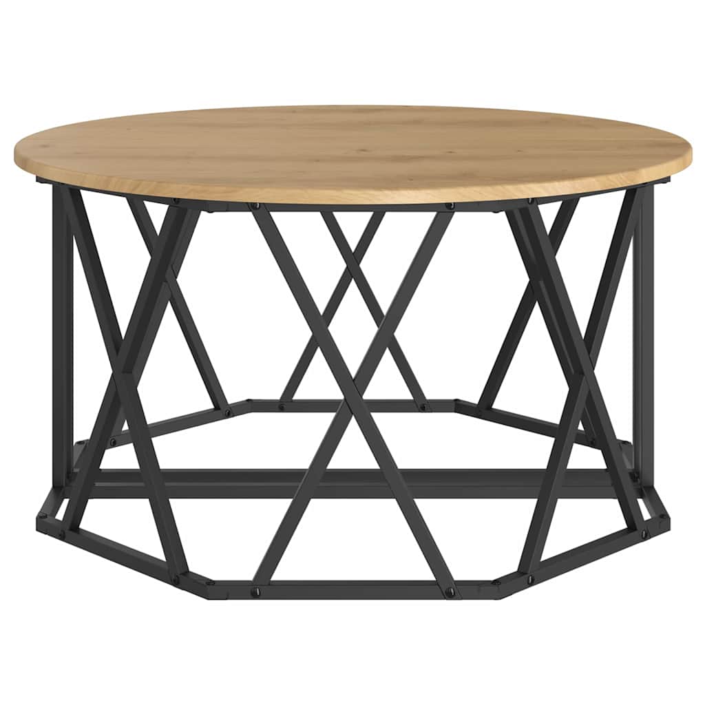 Salontafel Artisan Eiken 80 x 80 x 42 cm is nu te koop bij PeponiXL, paradijselijk wonen!