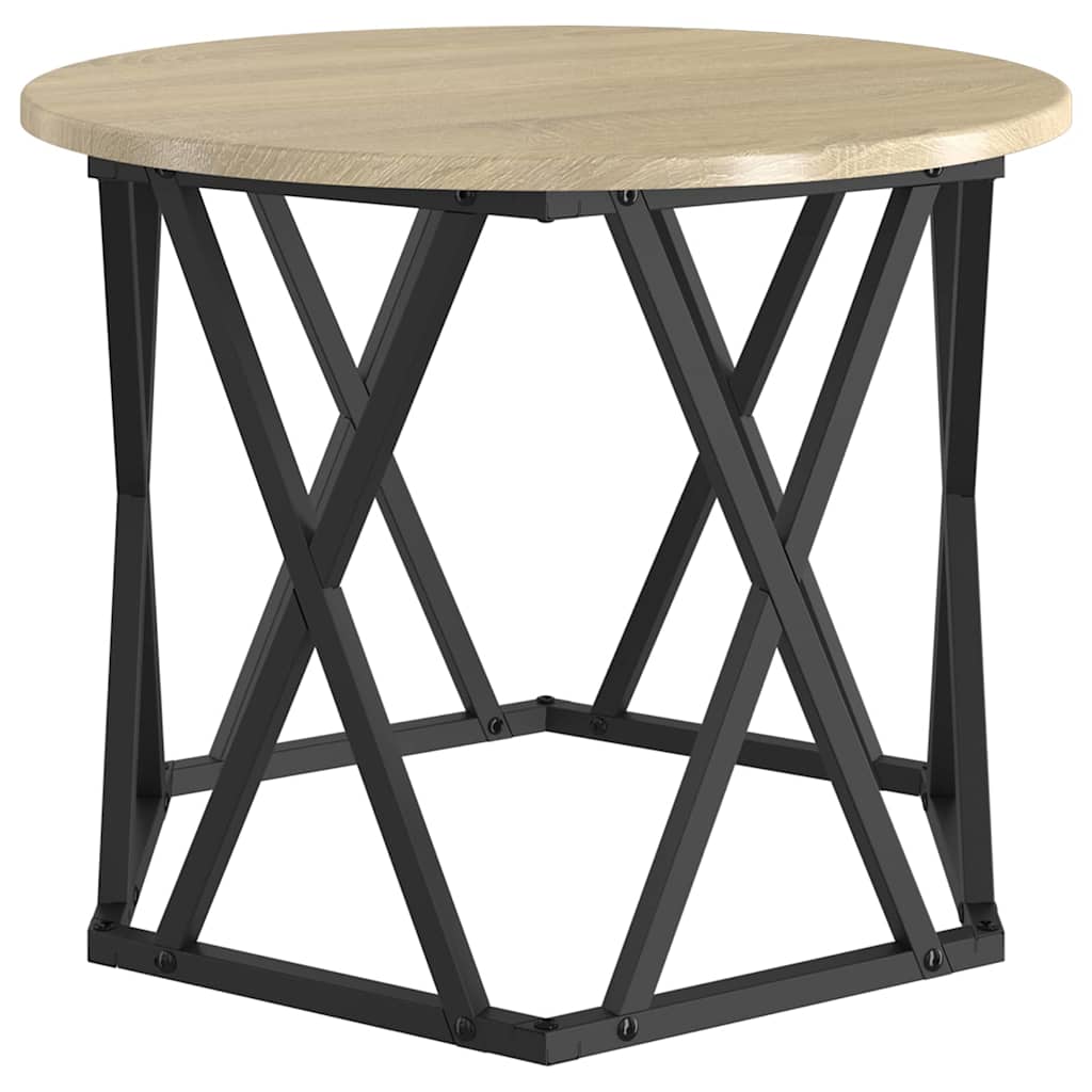 Nestbare Bijzettafel 3 pcs Sonoma Eiken is nu te koop bij PeponiXL, paradijselijk wonen!