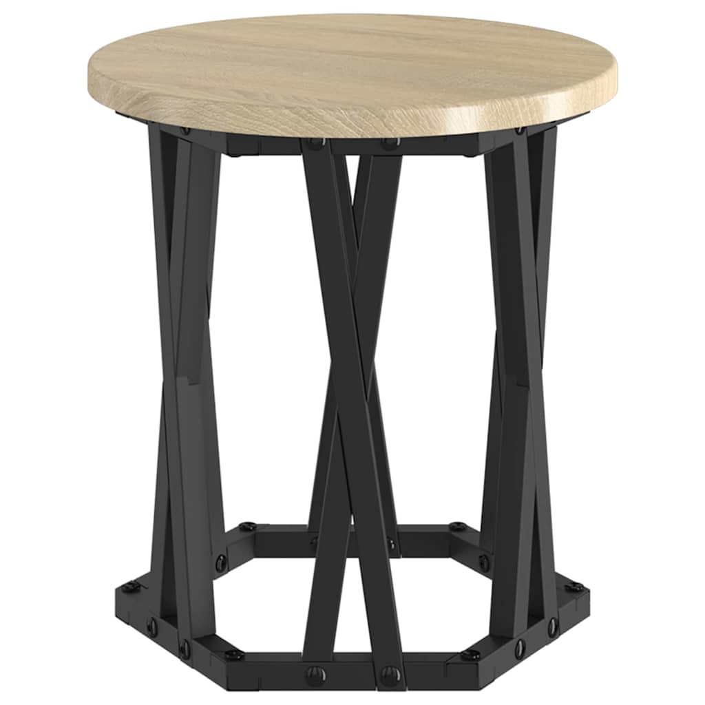 Nestbare Bijzettafel 3 pcs Sonoma Eiken is nu te koop bij PeponiXL, paradijselijk wonen!