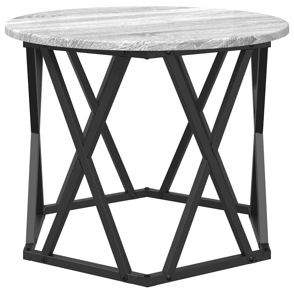 Nestbare Bijzettafel 3 pcs Grijs Sonoma is nu te koop bij PeponiXL, paradijselijk wonen!