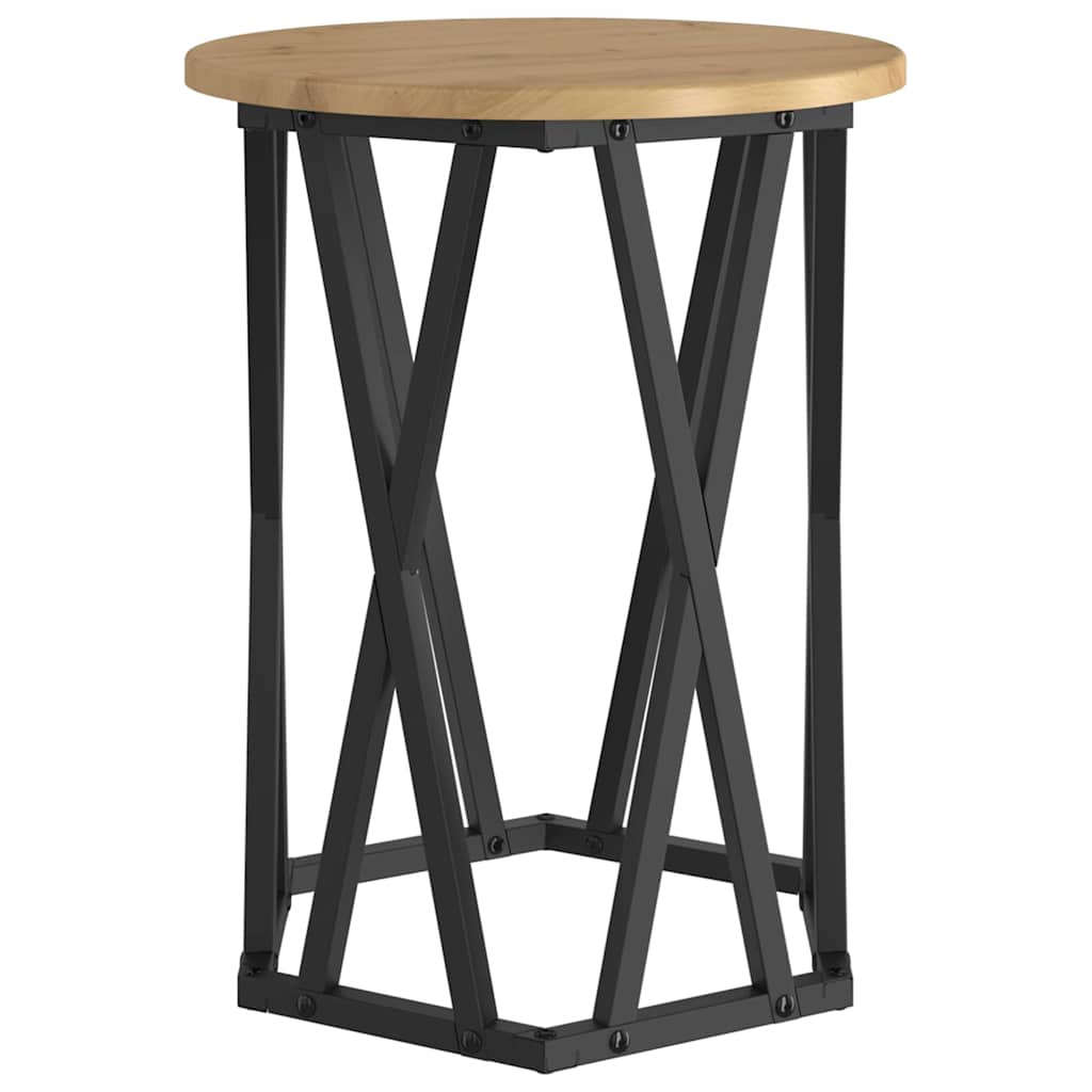 Salontafel 2 pcs Artisan Eiken Engineered hout en staal is nu te koop bij PeponiXL, paradijselijk wonen!