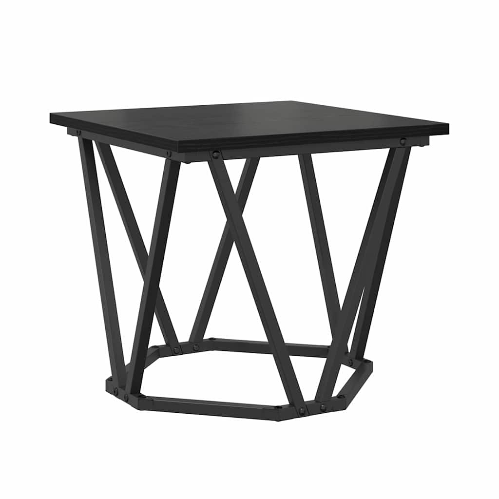 Bijzettafelset 2 pcs Zwart eiken 50 x 50 x 40 cm is nu te koop bij PeponiXL, paradijselijk wonen!