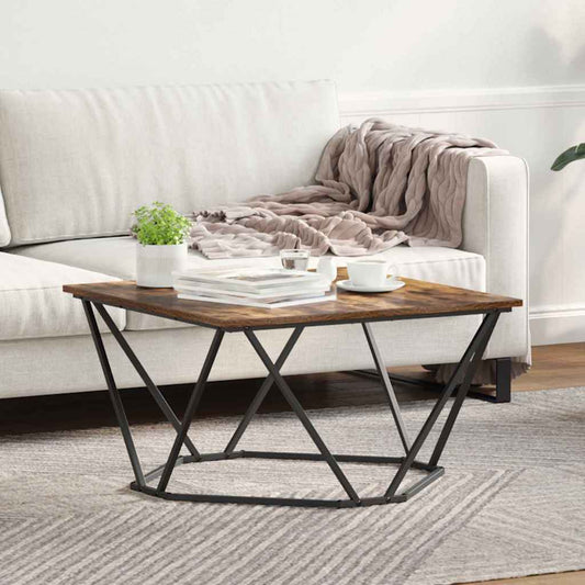 Salontafel Gerookt eiken 80 x 80 x 45 cm is nu te koop bij PeponiXL, paradijselijk wonen!