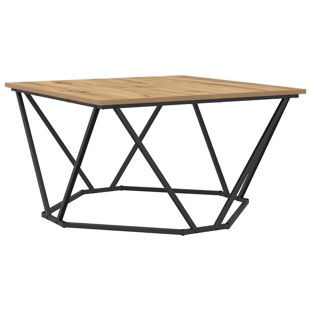 Salontafel Artisan Eiken 80 x 80 x 45 cm is nu te koop bij PeponiXL, paradijselijk wonen!