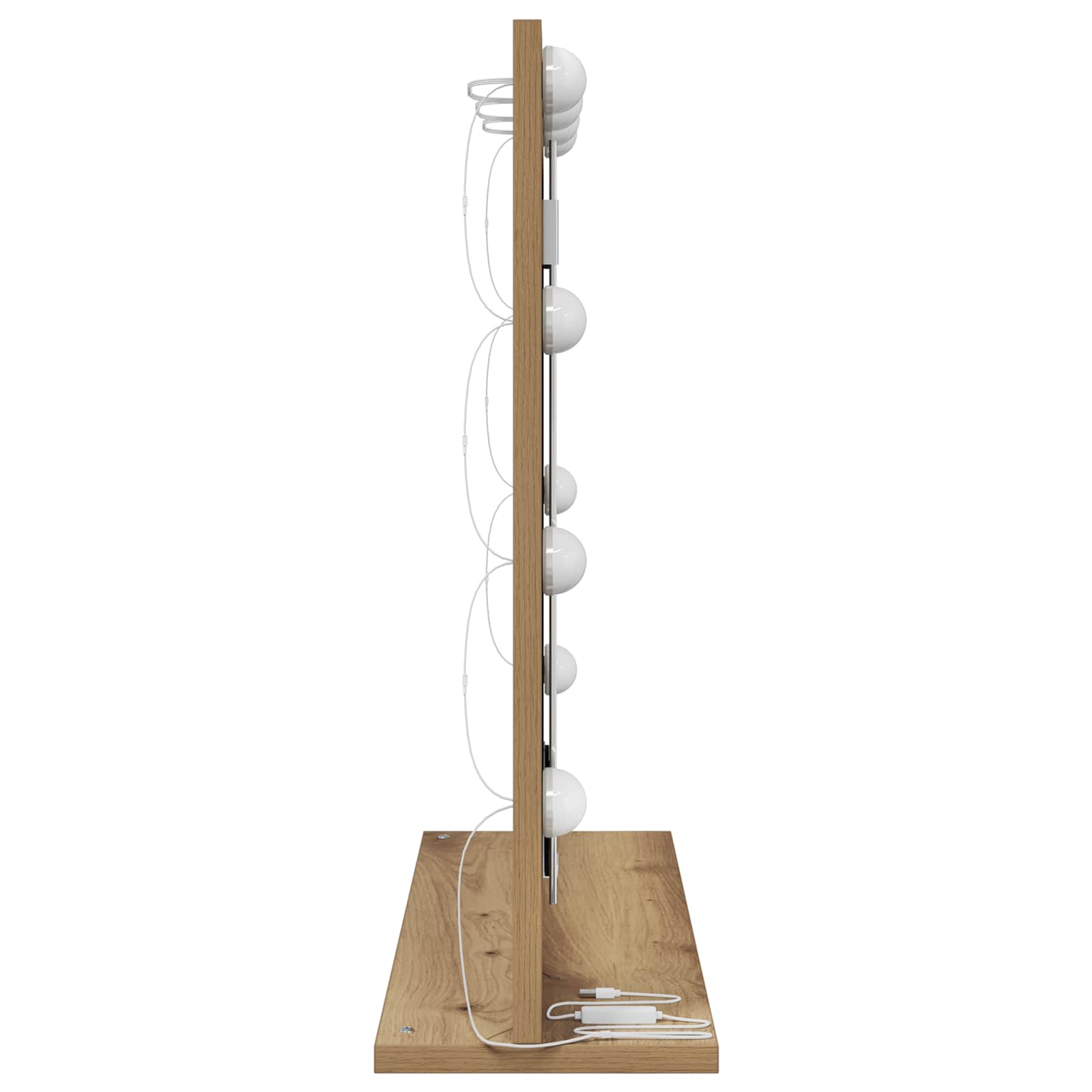 Schmink Spiegel Rechthoekig Zwart Eiken 60 x 55 x 18 cm is nu te koop bij PeponiXL, paradijselijk wonen!
