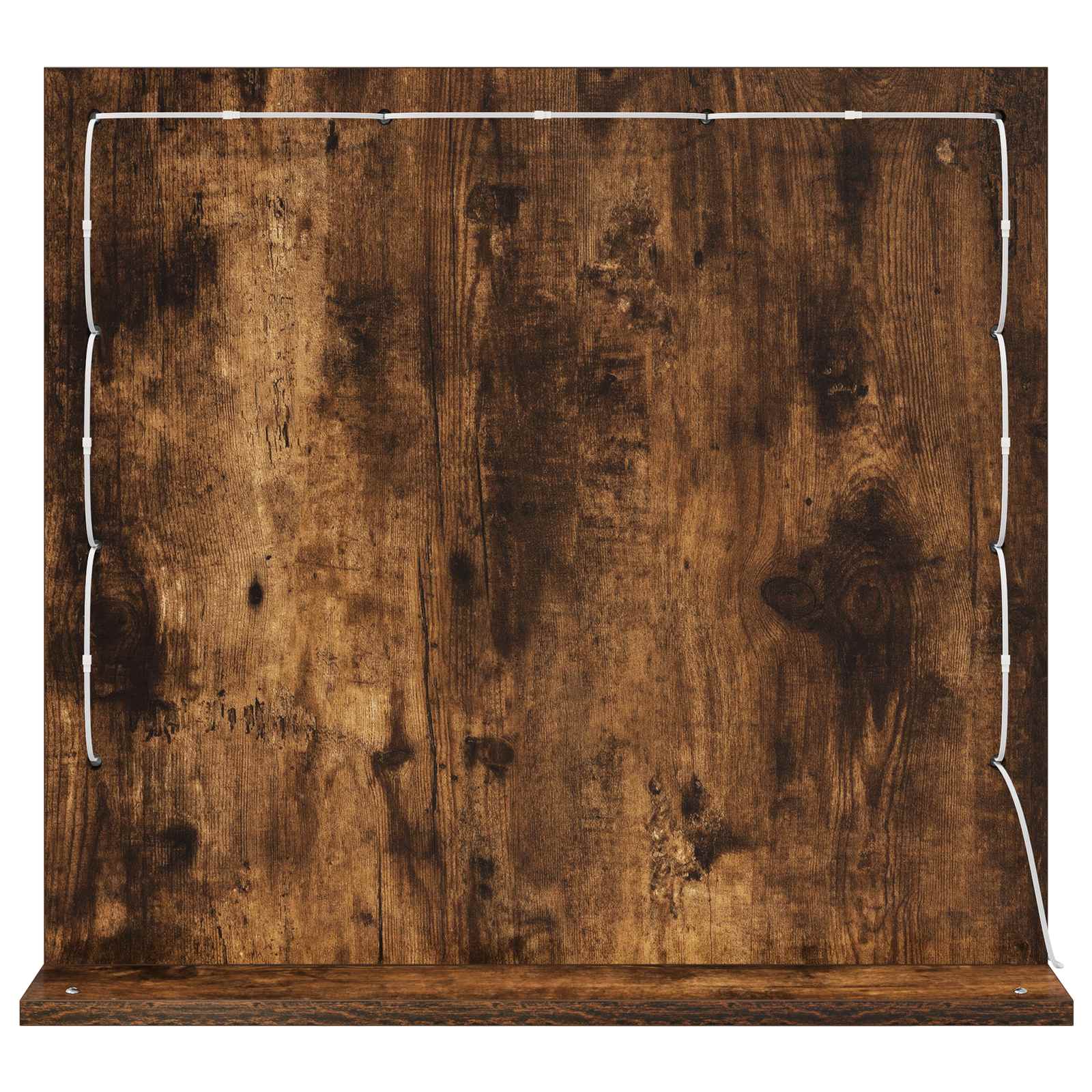 Schmink Spiegel Rechthoekig Gerookt eiken 60 x 55 x 18 cm is nu te koop bij PeponiXL, paradijselijk wonen!