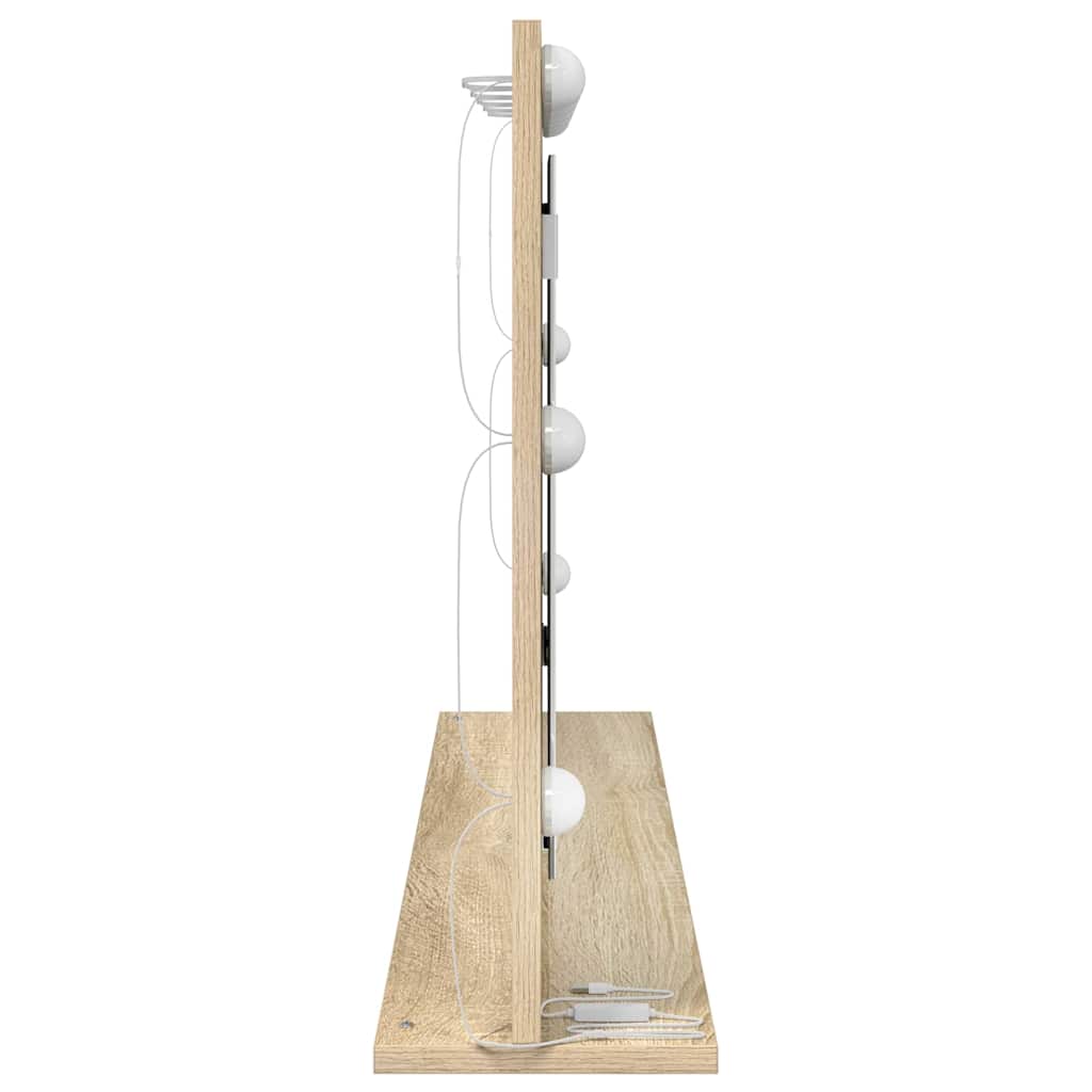 Schmink Spiegel Rechthoekig Sonoma Eiken 100 x 55 x 18 cm is nu te koop bij PeponiXL, paradijselijk wonen!