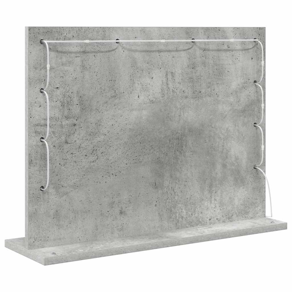 Schmink Spiegel Rechthoekig Beton Grijs 60 x 45 x 18 cm is nu te koop bij PeponiXL, paradijselijk wonen!