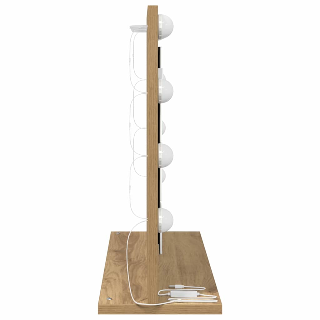 Schmink Spiegel Rechthoekig Artisan Eiken 60 x 45 x 18 cm is nu te koop bij PeponiXL, paradijselijk wonen!