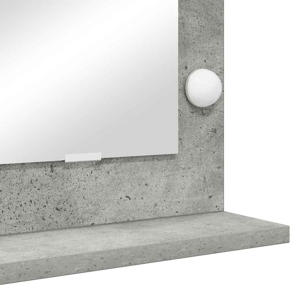 Schmink Spiegel Rechthoekig Beton Grijs 80 x 45 x 18 cm is nu te koop bij PeponiXL, paradijselijk wonen!