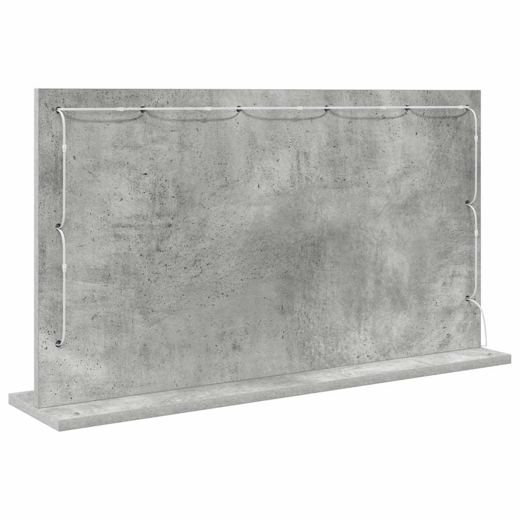 Schmink Spiegel Rechthoekig Beton Grijs 80 x 45 x 18 cm is nu te koop bij PeponiXL, paradijselijk wonen!