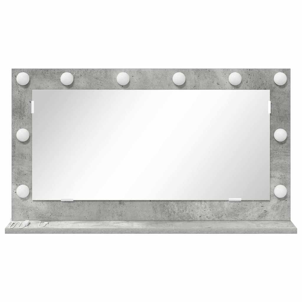 Schmink Spiegel Rechthoekig Beton Grijs 80 x 45 x 18 cm is nu te koop bij PeponiXL, paradijselijk wonen!