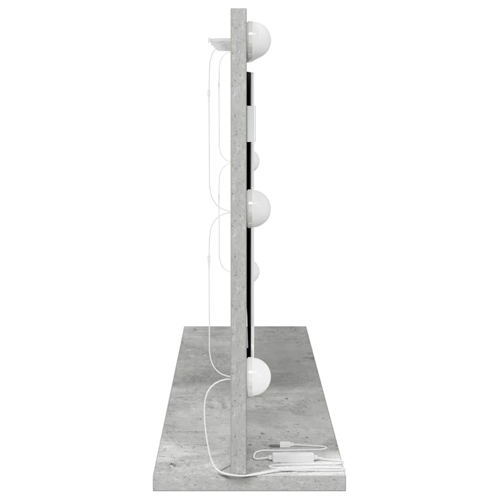 Schmink Spiegel Rechthoekig Beton Grijs 80 x 45 x 18 cm is nu te koop bij PeponiXL, paradijselijk wonen!