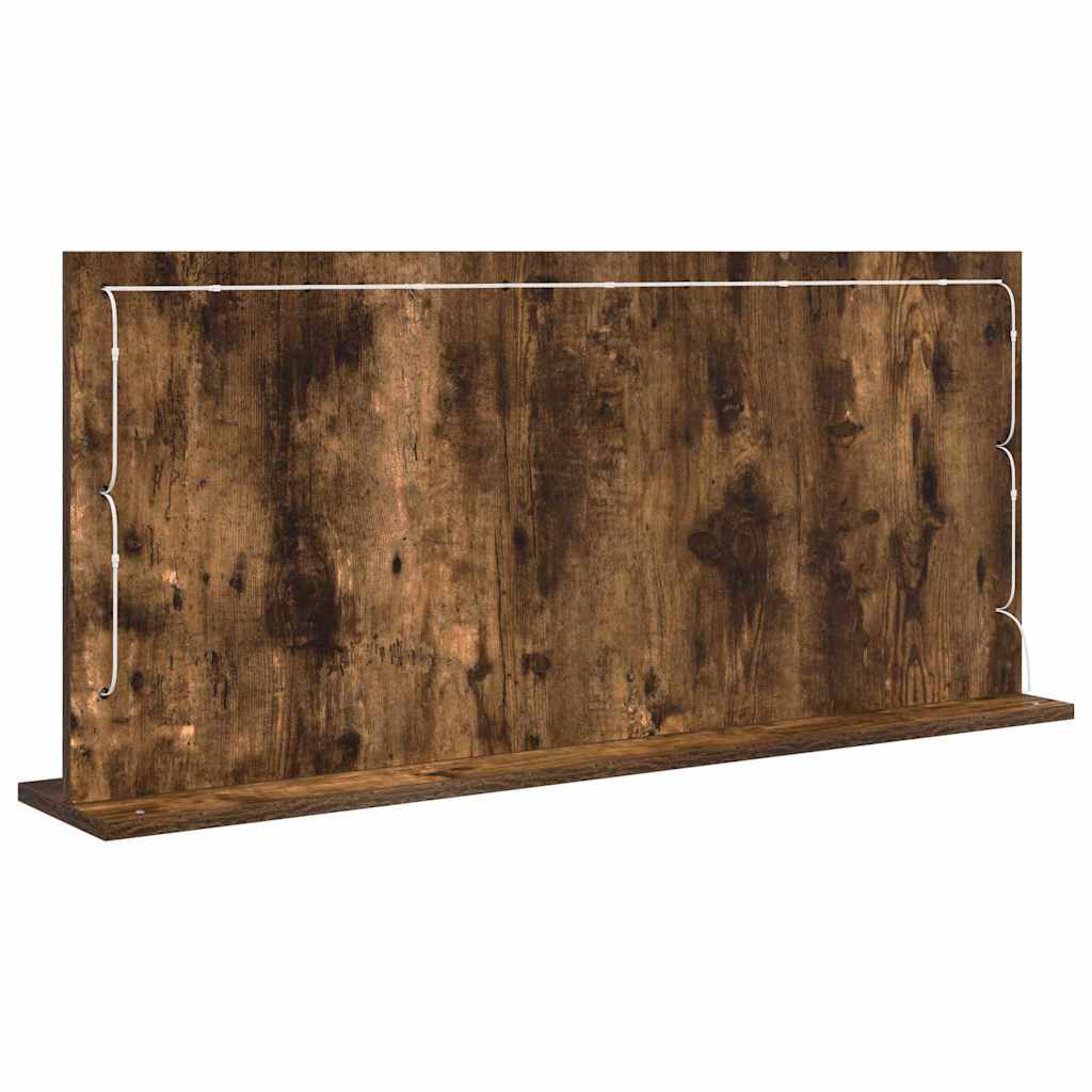 Schmink Spiegel Rechthoekig Gerookt eiken 100 x 45 x 18 cm is nu te koop bij PeponiXL, paradijselijk wonen!