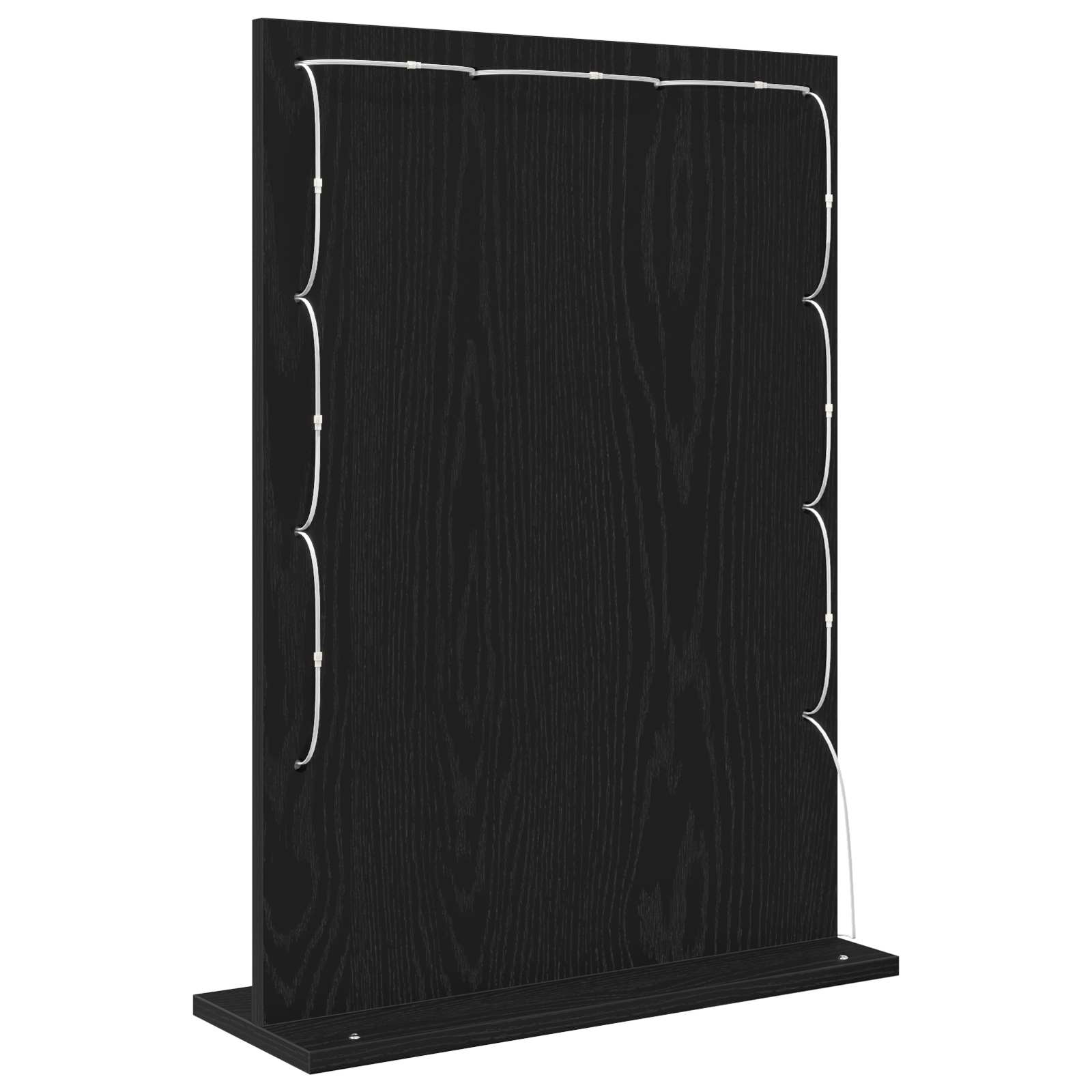 Schmink Spiegel Rechthoekig Zwart Eiken 70 x 50 x 18 cm is nu te koop bij PeponiXL, paradijselijk wonen!