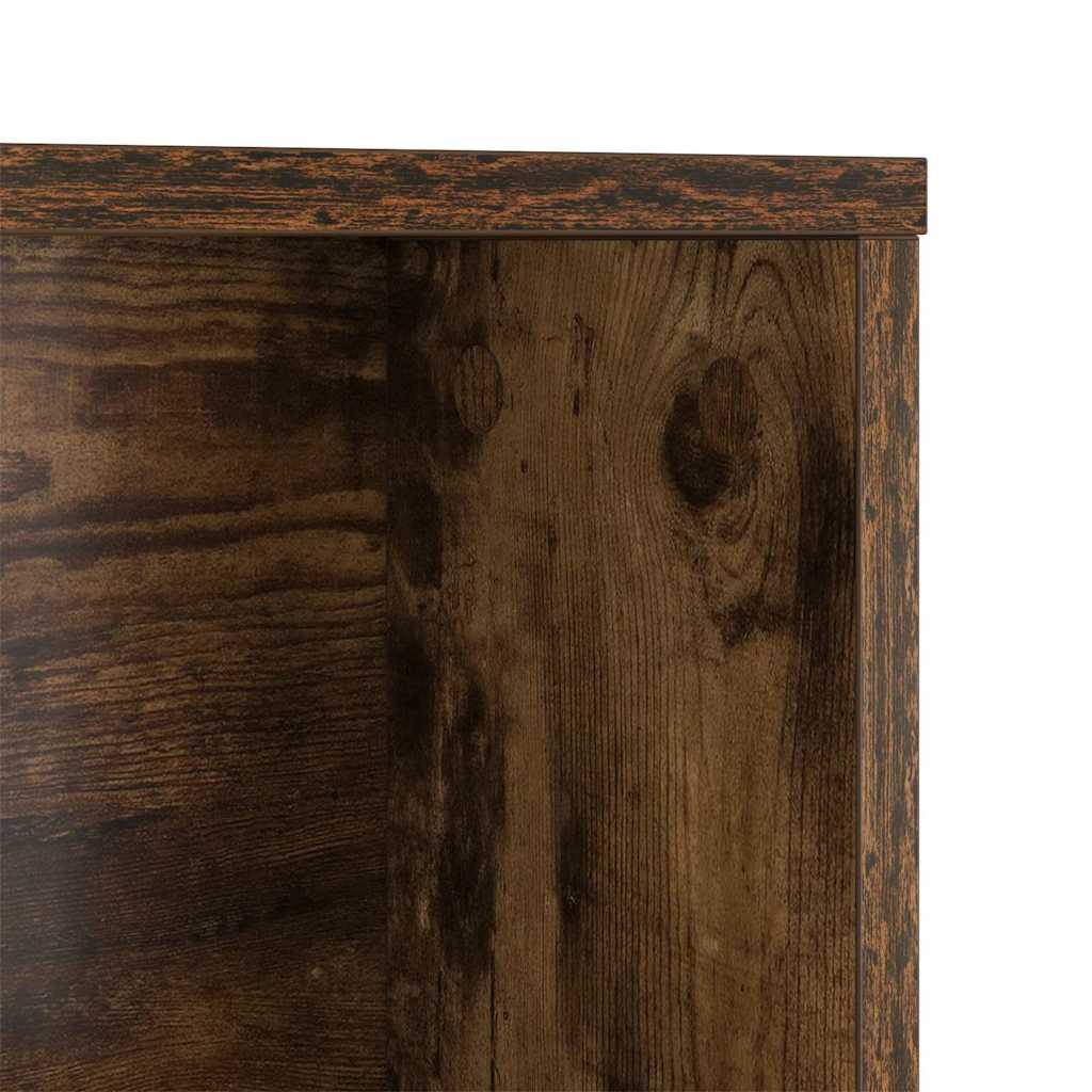 Bureau met plank Gerookt eiken 91 x 50 x 149 cm Bewerkt hout is nu te koop bij PeponiXL, paradijselijk wonen!
