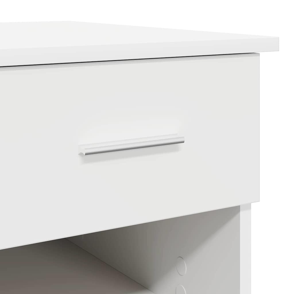 Bureau met lade met plank Wit 90 x 49 x 75 cm Bewerkt hout is nu te koop bij PeponiXL, paradijselijk wonen!