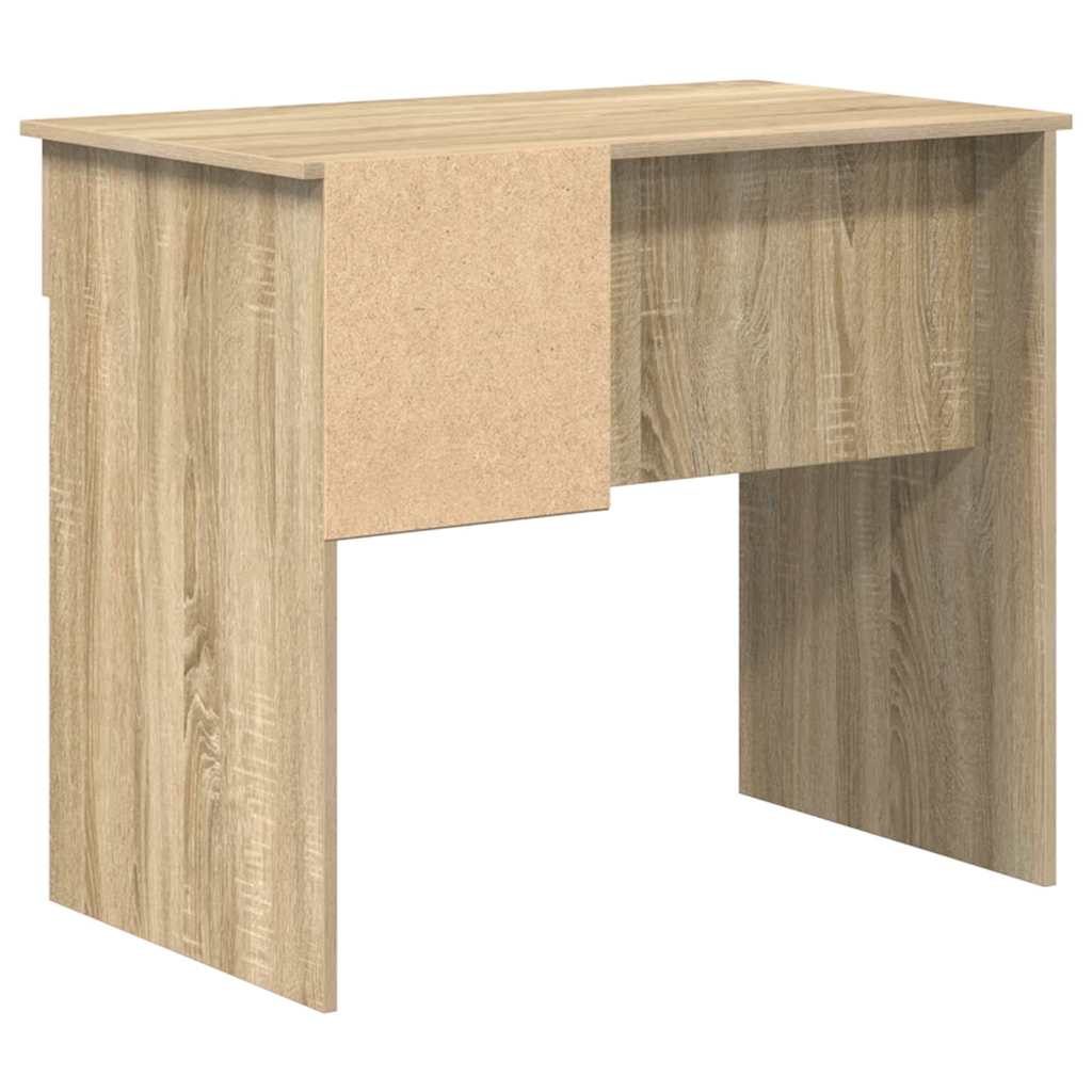 Bureau met lade Sonoma Eiken 90 x 49 x 75 cm Bewerkt hout is nu te koop bij PeponiXL, paradijselijk wonen!