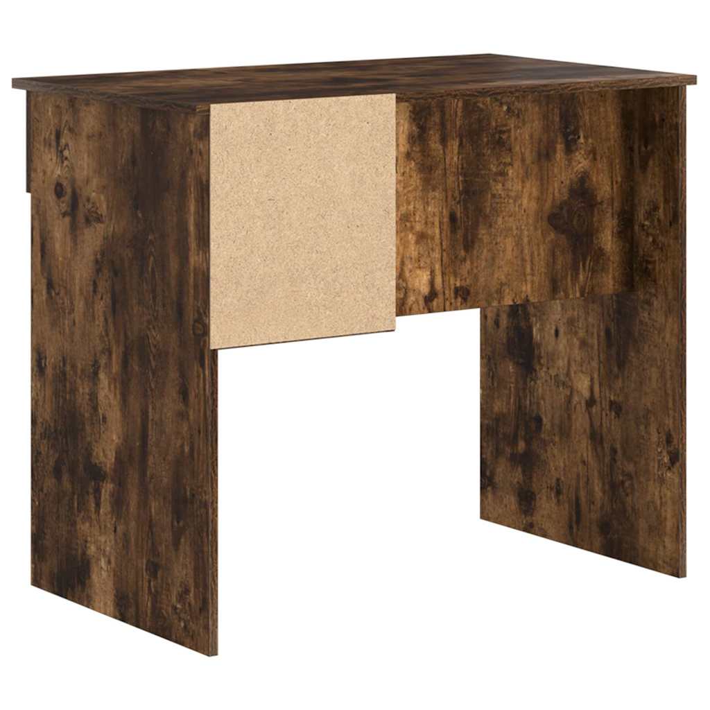 Bureau met lade Gerookt eiken 90 x 49 x 75 cm Bewerkt hout is nu te koop bij PeponiXL, paradijselijk wonen!