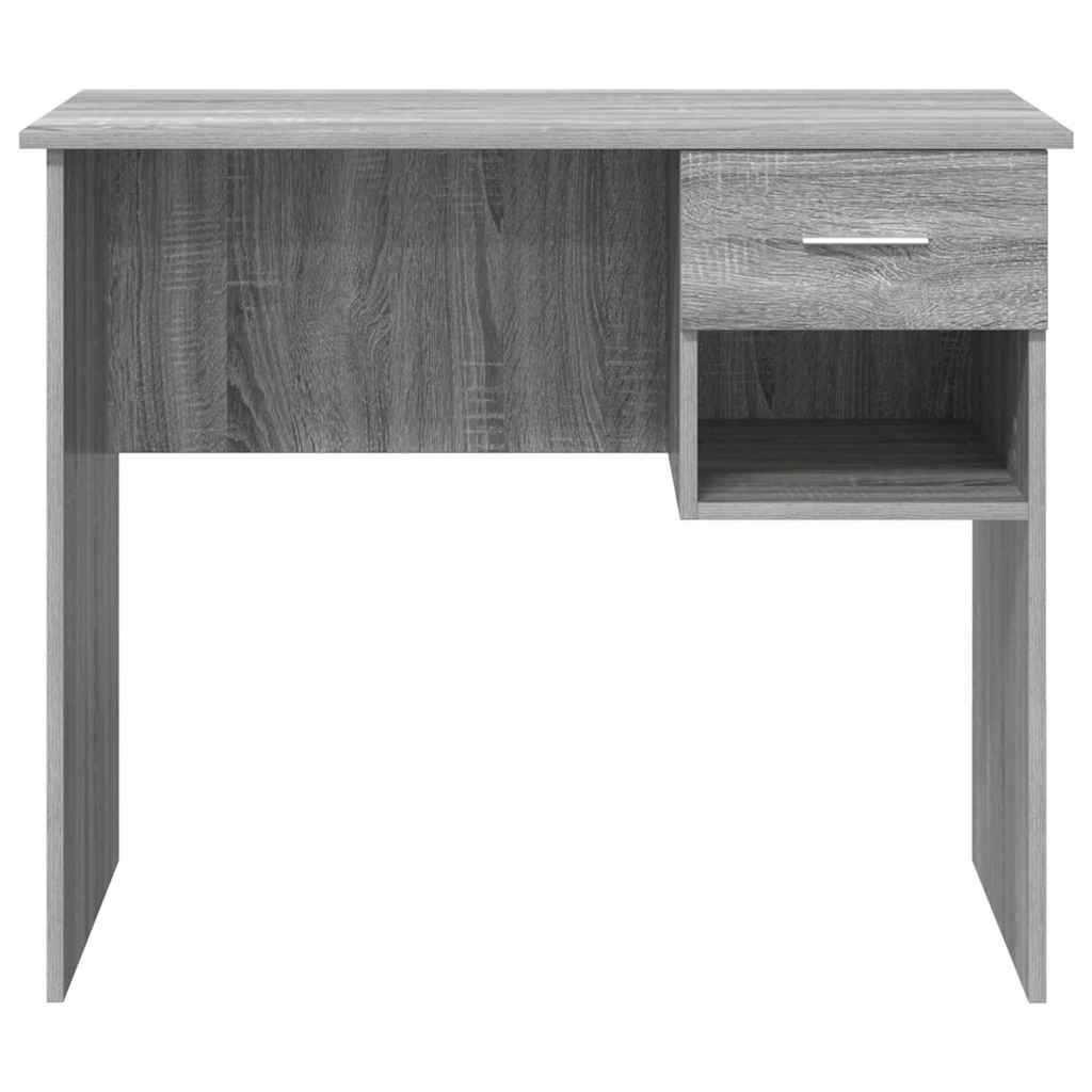 Bureau met lade Grijs Sonoma 90 x 49 x 75 cm Bewerkt hout is nu te koop bij PeponiXL, paradijselijk wonen!