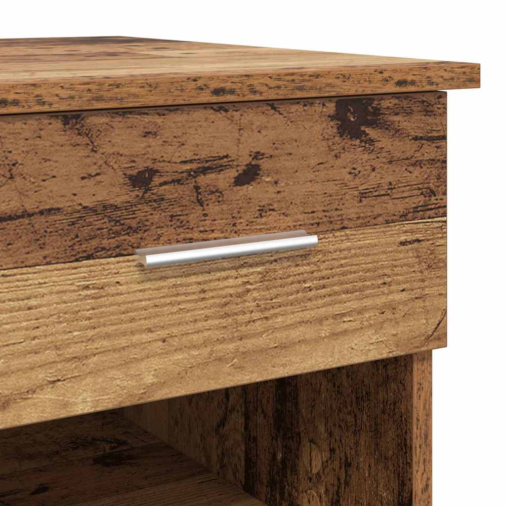 Bureau met lade met plank Oud Hout 90 x 49 x 75 cm Bewerkt hout is nu te koop bij PeponiXL, paradijselijk wonen!