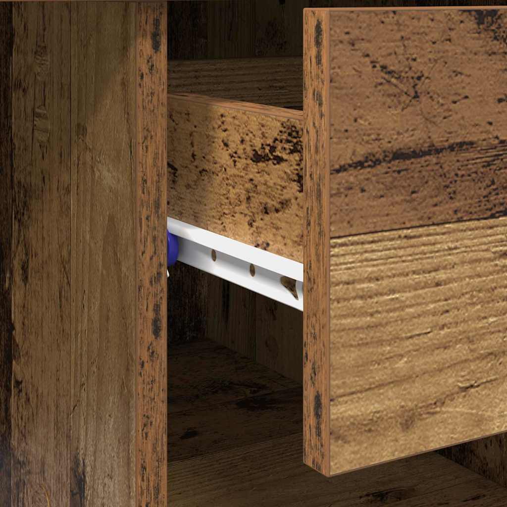 Bureau met lade met plank Oud Hout 90 x 49 x 75 cm Bewerkt hout is nu te koop bij PeponiXL, paradijselijk wonen!