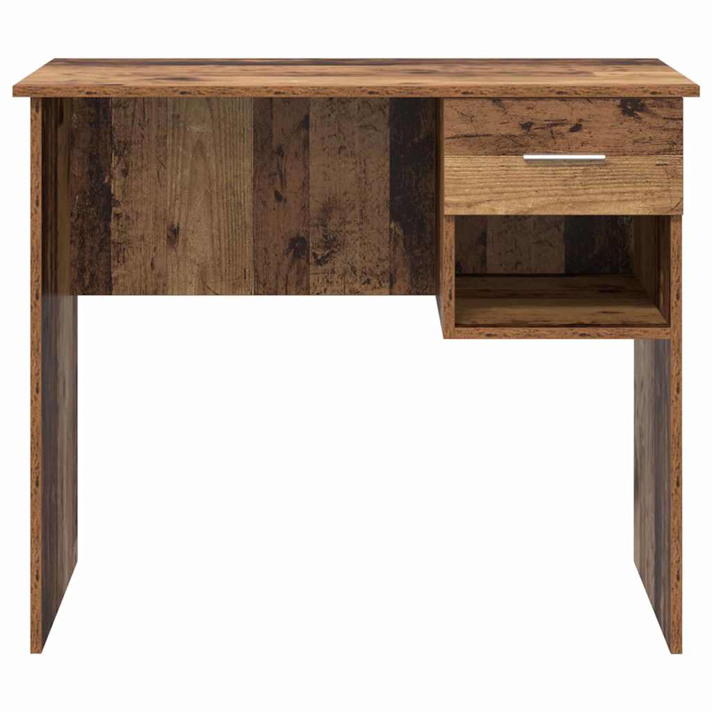 Bureau met lade met plank Oud Hout 90 x 49 x 75 cm Bewerkt hout is nu te koop bij PeponiXL, paradijselijk wonen!