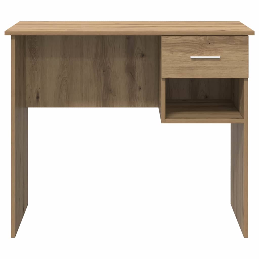 Bureau met lade Artisan Eiken 90 x 49 x 75 cm Bewerkt hout is nu te koop bij PeponiXL, paradijselijk wonen!