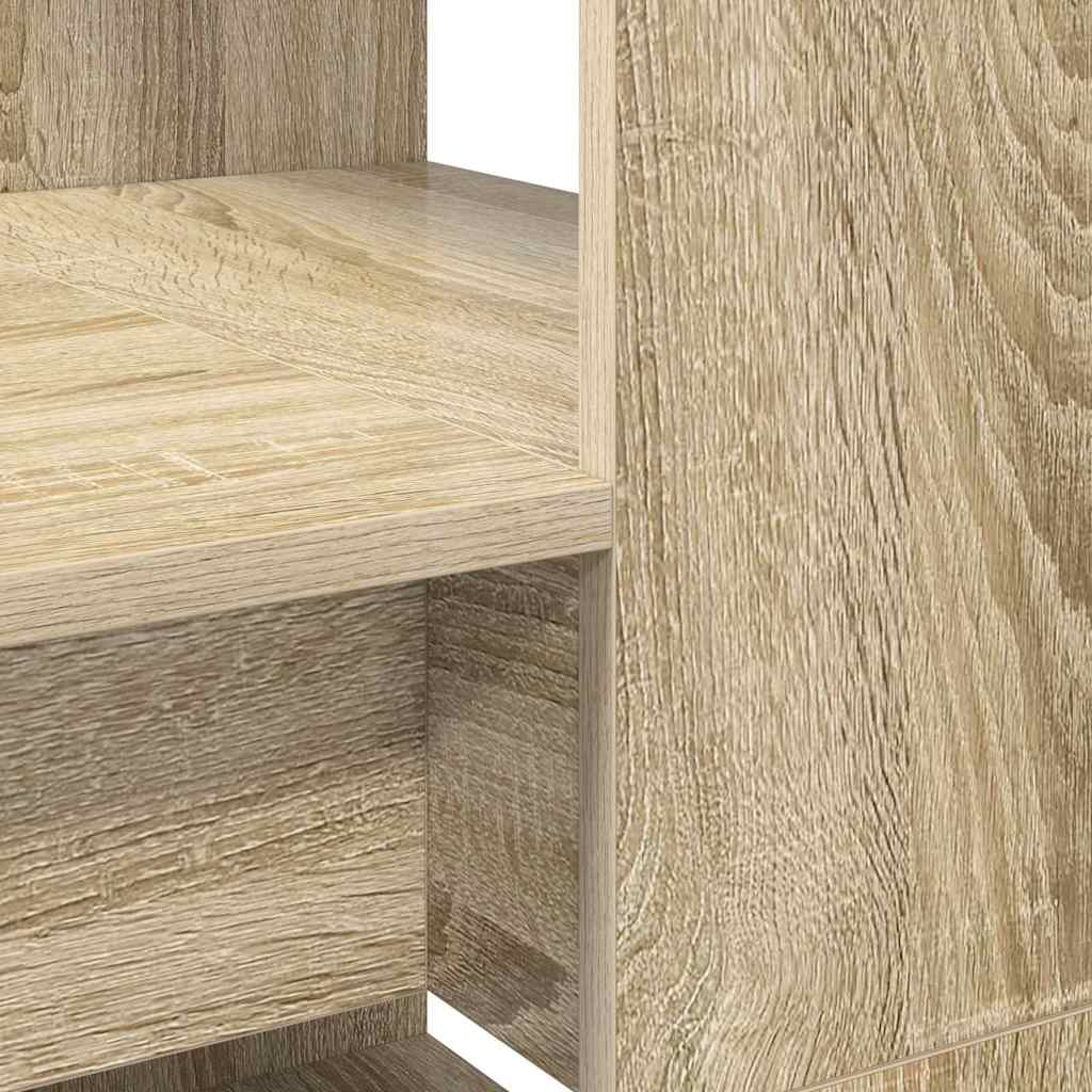 Bureau met plank Sonoma Eiken 113 x 54 x 120 cm Bewerkt hout is nu te koop bij PeponiXL, paradijselijk wonen!