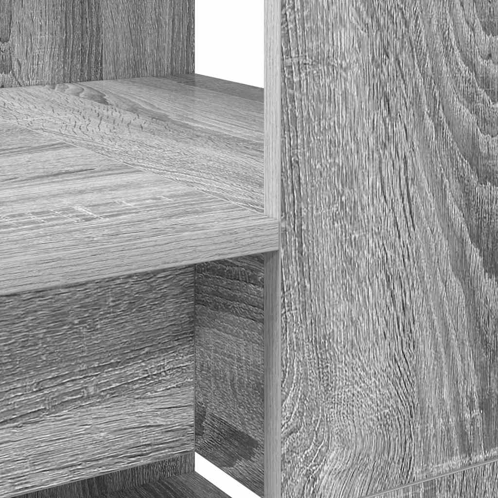 Bureau met plank Grijs Sonoma 113 x 54 x 120 cm Bewerkt hout is nu te koop bij PeponiXL, paradijselijk wonen!