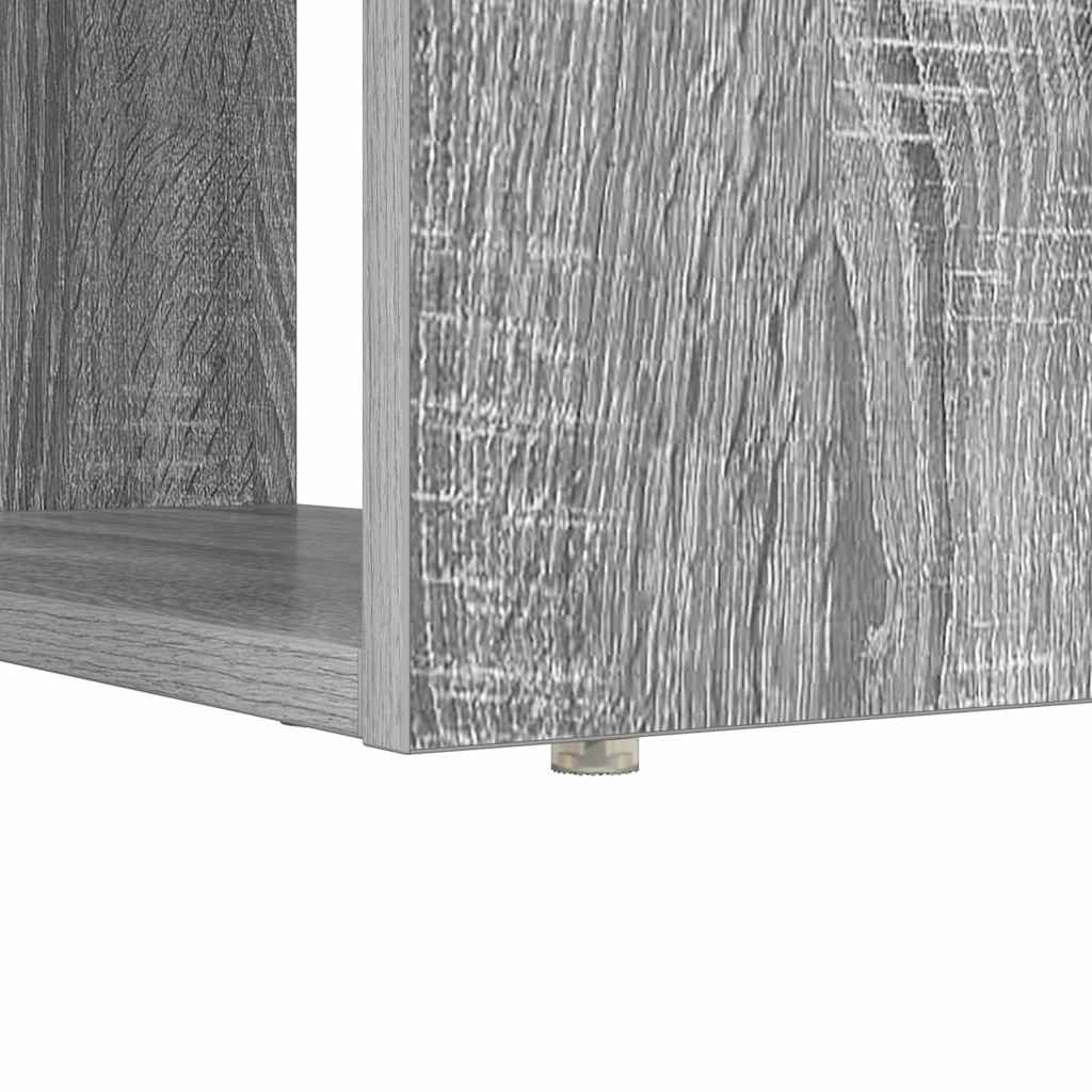 Bureau met plank Grijs Sonoma 113 x 54 x 120 cm Bewerkt hout is nu te koop bij PeponiXL, paradijselijk wonen!