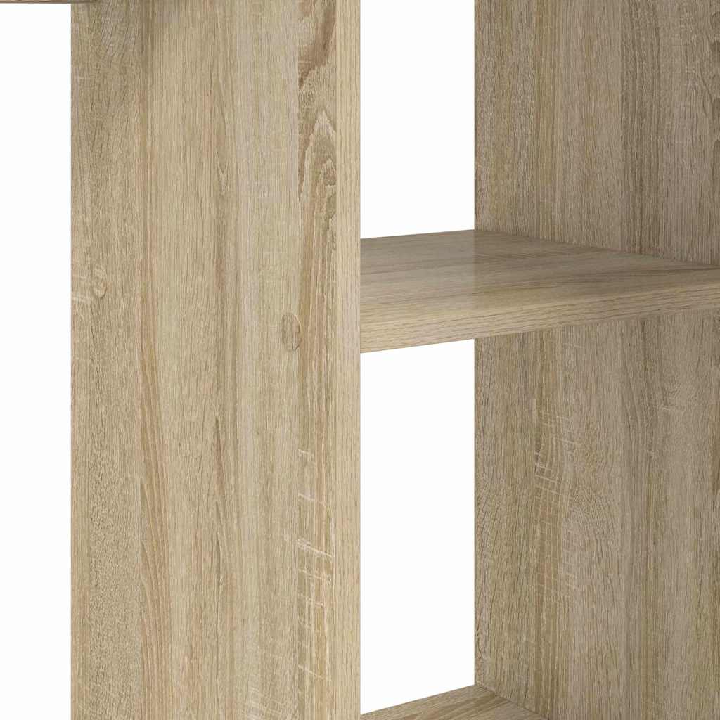 Bureau met plank Sonoma Eiken 142 x 102 x 73 cm Bewerkt hout is nu te koop bij PeponiXL, paradijselijk wonen!