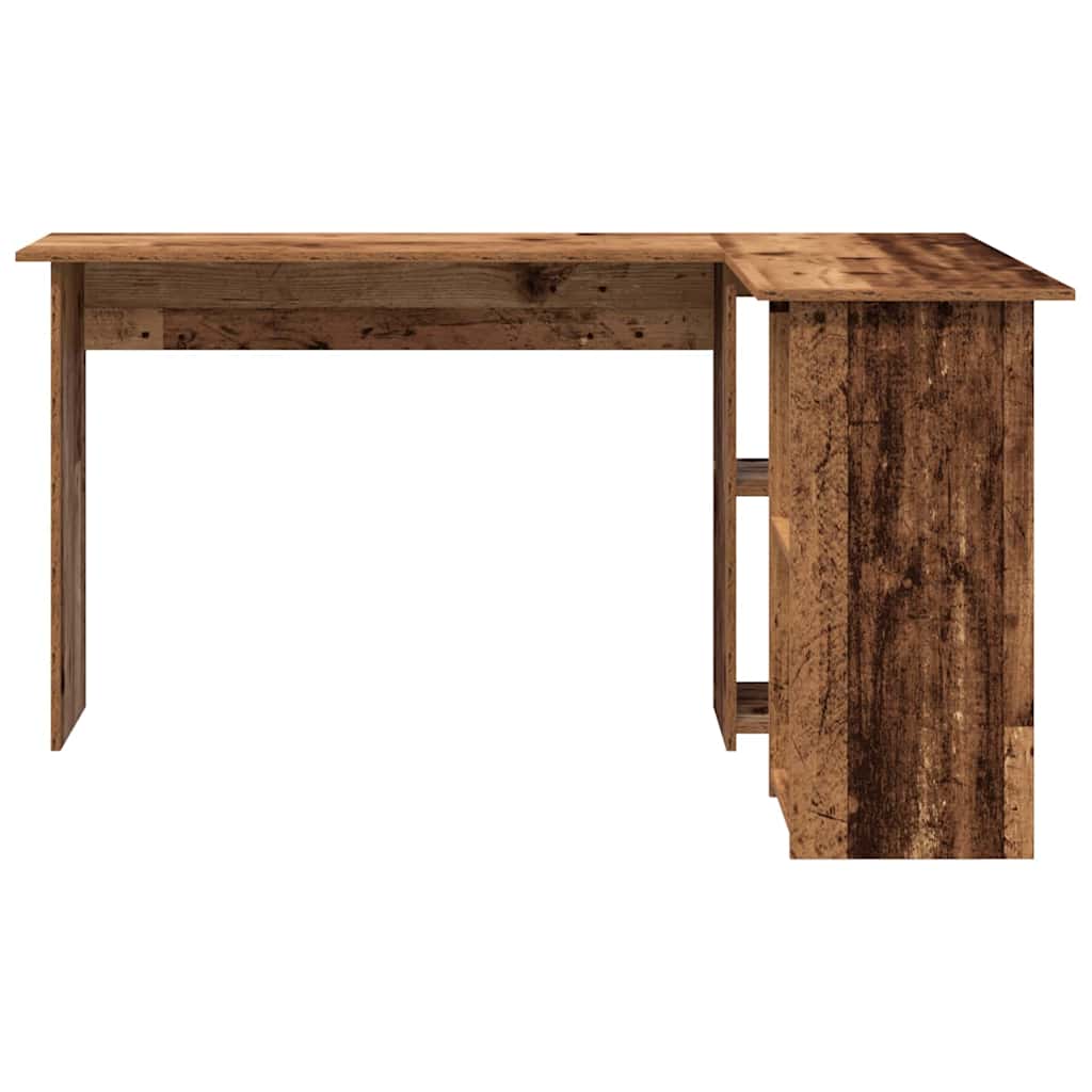 Bureau met plank Oud Hout 142 x 102 x 73 cm Bewerkt hout is nu te koop bij PeponiXL, paradijselijk wonen!