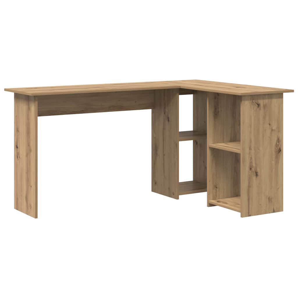 Bureau met plank Artisan Eiken 142 x 102 x 73 cm Bewerkt hout is nu te koop bij PeponiXL, paradijselijk wonen!