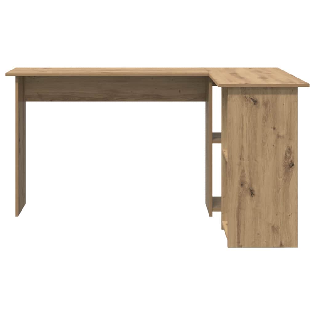 Bureau met plank Artisan Eiken 142 x 102 x 73 cm Bewerkt hout is nu te koop bij PeponiXL, paradijselijk wonen!
