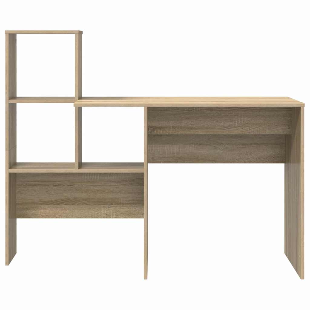 Bureau Sonoma Eiken 131,5 x 50 x 106,5 cm Bewerkt hout is nu te koop bij PeponiXL, paradijselijk wonen!