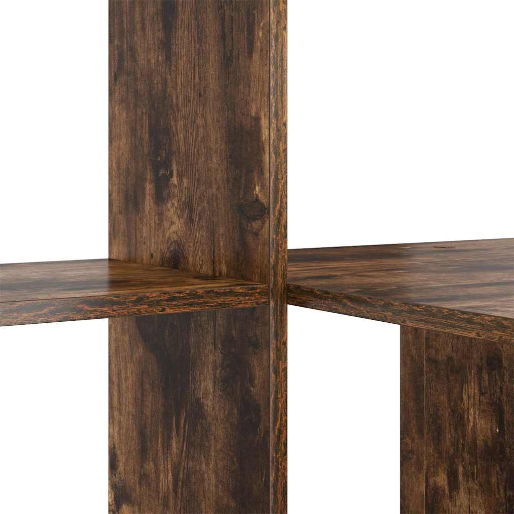 Bureau Gerookt eiken 131,5 x 50 x 106,5 cm Bewerkt hout is nu te koop bij PeponiXL, paradijselijk wonen!