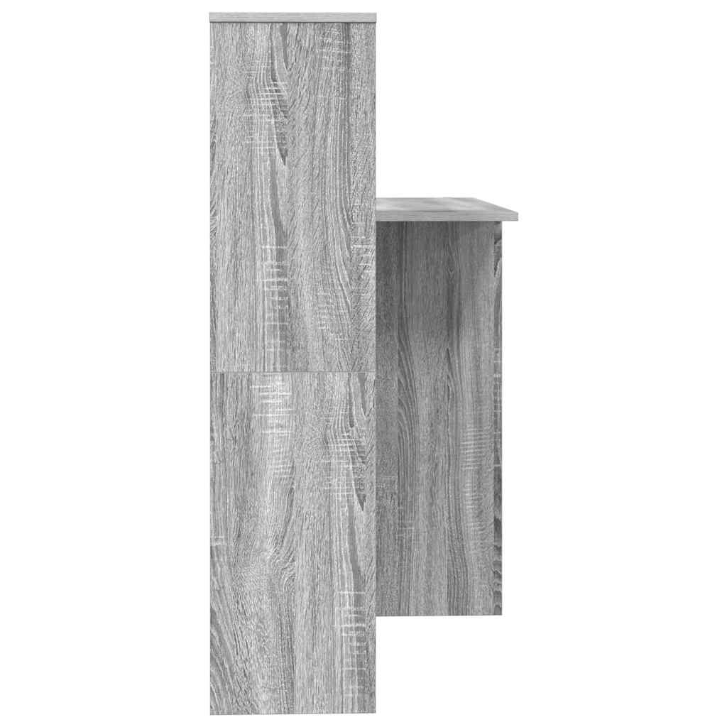 Bureau Grijs Sonoma 131,5 x 50 x 106,5 cm Bewerkt hout is nu te koop bij PeponiXL, paradijselijk wonen!