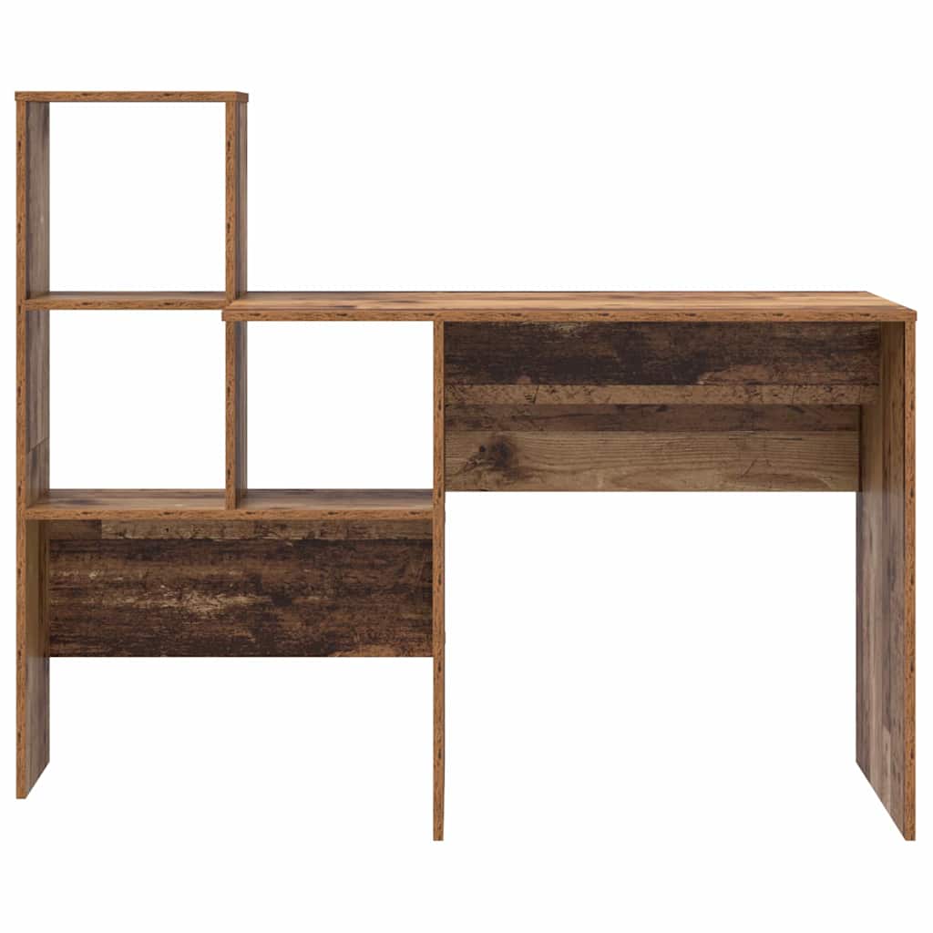Bureau met plank Oud Hout 131,5 x 50 x 106,5 cm Bewerkt hout is nu te koop bij PeponiXL, paradijselijk wonen!